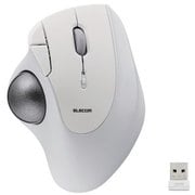 トラックボール マウス 無線 5ボタン 人工ルビーユニット エルゴノミクス IST ホワイト M-IT10DRWH
