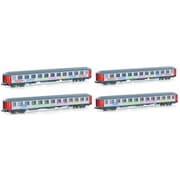 05198099N Nゲージ 完成品 （N）クシェットカー SNALLTAGET 4両セット [鉄道模型]