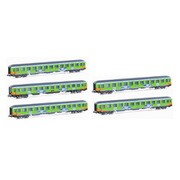 05196034 Nゲージ 完成品 （N）ALPEN-SYLT-EXPRESS 客車 5両セット [鉄道模型]