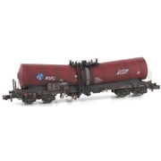 09132064 Nゲージ 完成品 （N）Zafns形タンク貨車 （茶） KVG ウェザリング [鉄道模型]