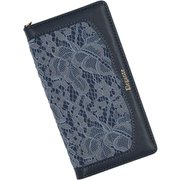 Xperia 5 V 用 ケース 手帳型 レース スマホケース エレガンテ Elegante/ダークネイビー LA-XP5-5-DN