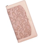 Xperia 5 V 用 ケース 手帳型 レース スマホケース エレガンテ Elegante/ピンクベージュ LA-XP5-5-PB
