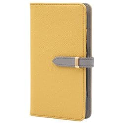 BD-XP5-5-LC [Xperia 5 V 用 ケース 手帳型 ベルテッド スマホケース シンプル スタンド機能 エレガンテ Elegante/レモンカード]