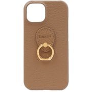 HP-IP15-CM [iPhone 15 用 ケース 本革 Posh ポッシュ ハードケース エレガンテ Elegante/カフェモカ]