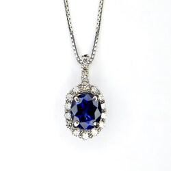 PT900 サファイヤプチネックレス チェーン45cm 014293610