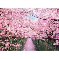600-017 日本風景 目黒川の桜並木 [ジグソーパズル 600ピース]
