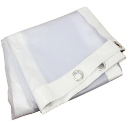 間仕切シルエットカーテン 0.3mm厚 幅1.2×高2.0 ホワイト HU-120W