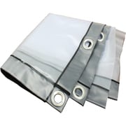 HU-240G [間仕切シルエットカーテン 0.3mm厚 幅2.4×高2.0 グレー]