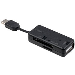 USB2.0 Type-C SD/microSD カードリーダーライター ブラック CRW-CSD90BK