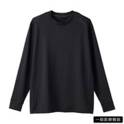 リカバリーウェア スタンダードドライ+ ロングスリーブ クルーネック メンズ ブラック Mサイズ 6570-0304