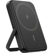 Anker MagGo Power Bank 5000mAh モバイルバッテリー 折りたたみ式スタンド ワイヤレス充電機能付 ブラック A1618N11