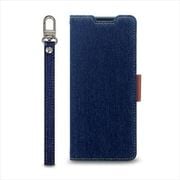 CR_X55CSDNNJ_ID [Xperia 5 V 対応 ケース 手帳型/カード 収納/ストラップ/スタンド デニム スマホケース NU JEANS インディゴ]