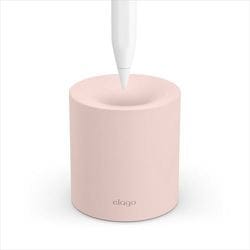 EL_APCSTSCTS_PK [Apple Pencil 第2世代/第1世代 対応 スタンド ホルダー シリコン 製 シンプル ApplePencil ペンスタンド 傷防止 ペン先 保護 アクセサリ シリコンスタンド SILICONE STAND ラブリーピンク]