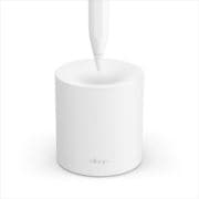 EL_APCSTSCTS_WH [Apple Pencil 第2世代/第1世代 対応 スタンド ホルダー シリコン 製 シンプル ApplePencil ペンスタンド 傷防止 ペン先 保護 アクセサリ シリコンスタンド SILICONE STAND ホワイト]