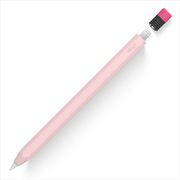 EL_AP1CSSCP1_PK [Apple Pencil 第1世代 対応 ケース シリコン 製 かわいい HB 鉛筆 デザイン 握りやすい 滑り止め グリップ 薄型 シリコン 保護 カバー 充電 可能 シリコン保護ケース CLASSIC CASE ラブリーピンク]