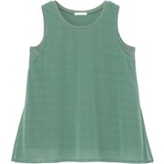 シアーライトレイヤードタンク SHEER LIGHT LAYERED TANK DC524101 アースエメラルド(EE) Mサイズ [フィットネス ヨガ シャツ レディース]