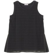 シアーライトレイヤードタンク SHEER LIGHT LAYERED TANK DC524101 ブラック(K) Lサイズ [フィットネス ヨガ シャツ レディース]