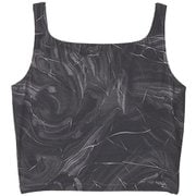 ダンスキンアロンジェプリントミドルトップ DANSKIN ALLONGE PRINT MIDDLE TOP DC124102P ブラック(K) Mサイズ [フィットネス ヨガ シャツ レディース]