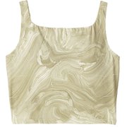 ダンスキンアロンジェプリントミドルトップ DANSKIN ALLONGE PRINT MIDDLE TOP DC124102P サンド(SA) Sサイズ [フィットネス ヨガ シャツ レディース]