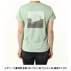 THE NORTH FACE ザ・ノース・フェイス レディース ショートスリーブスクエアマウンテンロゴティー 半袖 Tシャツ NTW32377 W THE NORTH FACE ザ・ノース・フェイス Tシャツ 半袖 レディース