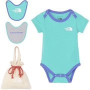 ショートスリーブロンパースアンド2Pビブ B S/S Rompers&2P Bib NTB12354 GA 70サイズ [ロンパース&ビブセット ベビー]
