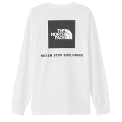 ロングスリーブバックスクエアロゴティー L/S Back Square Logo Tee NT32442 ホワイト(W) Sサイズ [アウトドア カットソー メンズ]