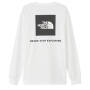 ロングスリーブバックスクエアロゴティー L/S Back Square Logo Tee NT32442 ホワイト(W) Sサイズ [アウトドア カットソー メンズ]