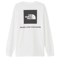 ロングスリーブバックスクエアロゴティー L/S Back Square Logo Tee NT32442 ホワイト(W) Lサイズ [アウトドア カットソー メンズ]