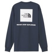 ロングスリーブバックスクエアロゴティー L/S Back Square Logo Tee NT32442 アーバンネイビー(UN) Mサイズ [アウトドア カットソー メンズ]
