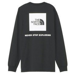 ロングスリーブバックスクエアロゴティー L/S Back Square Logo Tee NT32442 ブラック(K) Sサイズ [アウトドア カットソー メンズ]