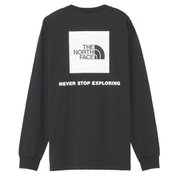 ロングスリーブバックスクエアロゴティー L/S Back Square Logo Tee NT32442 ブラック(K) Sサイズ [アウトドア カットソー メンズ]