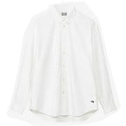 ロングスリーブハーフドームシャツ ユニセックス シャツ ホワイト(W) Lサイズ NR12450