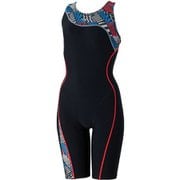 アシンメトリールースンニースキン Asymmetry Loosen Kneeskin SFW12403 ブルー×レッド(BR) Lサイズ [水着 レディース]