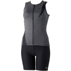 ディアゴナジッププロセパレーツ レディース 水着 ブラックミックス（KX） Lサイズ SFW32410