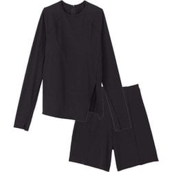 ロングスリーブセパレーツ レディース 水着 ブラック（K） Lサイズ SFW22430
