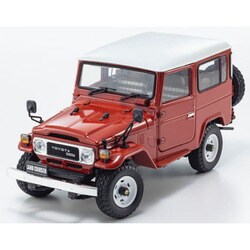 トヨタランドクルーザー40 赤 1/18 ミニカー トヨタ ランドクルーザー 40 バンの1/18スケールダイキャスト