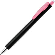 ジェルボールペン SARASA NANO(サラサナノ) 0.38mm ノック式 極細 うるふわクッション搭載 インク色:ピンク 本体色:黒 JJX72-P-N