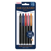 ジェルボールペン SARASA NANO(サラサナノ) 0.38mm ノック式 極細 うるふわクッション搭載 5色セットA JJX72-5C-A-N