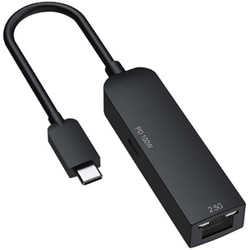 PD100W充電対応 Type-C接続 2.5GbE LANアダプター GP-CR452GHP/B