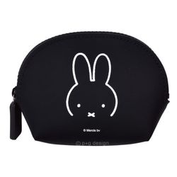 PG-46402 ディック・ブルーナ シリコンポーチ NUU-Oval ミッフィー ブラック [キャラクターグッズ]