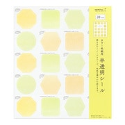 カラー色紙用シール 半透明 黄色 82646006