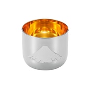 EJG-350 [燕熟の技 感温ステンぐい呑み 100ml 内金メッキ 赤富士]