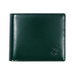二つ折り財布 BHG-M1002（BHG7000） グリーン/ダークブラウン