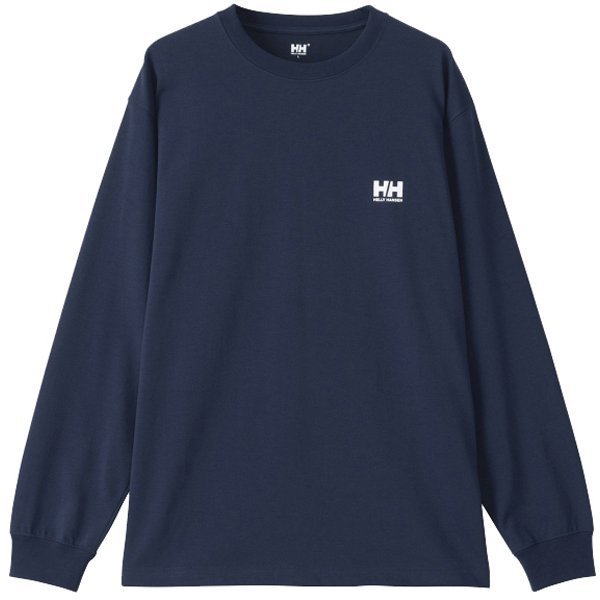 ヘリーハンセン HELLY HANSENロングスリーブスクエアロゴティー L/S Square Logo Tee HH32413 オーシャンネイビー(ON) Mサイズ [アウトドア カットソー ユニセックス]Ω