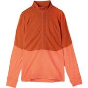 200 リアルフリース ディセンダー ロングスリーブ ハーフジップ M 200 REALFLEECE DESCENDER LS HALF ZIP IB0A56VY モルテン(ML) Sサイズ(日本：Mサイズ) [アウトドア フリース メンズ]