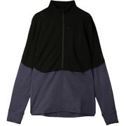 200 リアルフリース ディセンダー ロングスリーブ ハーフジップ M 200 REALFLEECE DESCENDER LS HALF ZIP IB0A56VY ブラック(K) Mサイズ(日本：Lサイズ) [アウトドア フリース メンズ]