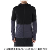 200 リアルフリース ディセンダー ロングスリーブ ジップ フーディ M 200 REALFLEECE DESCENDER LS ZIP HOODIE IB0A56VZ ブラック(K) Mサイズ(日本：Lサイズ) [アウトドア フリース メンズ]