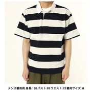 ショートスリーブ2.5インチストライプラグビージャージ S/S 2.5INCH STRIPE RUGBY JERSEY RA34136 29 Sサイズ [アウトドア カットソー ユニセックス]