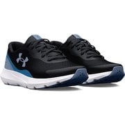 UAサージ3 3024989 Black/CosmicBlue(003) 24.5cm [ランニングシューズ キッズ]