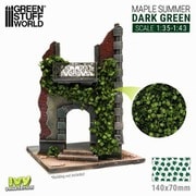GSWD-4638 ツタの植生シート 大 夏のカエデの葉/ダークグリーン [プラモデル用パーツ]